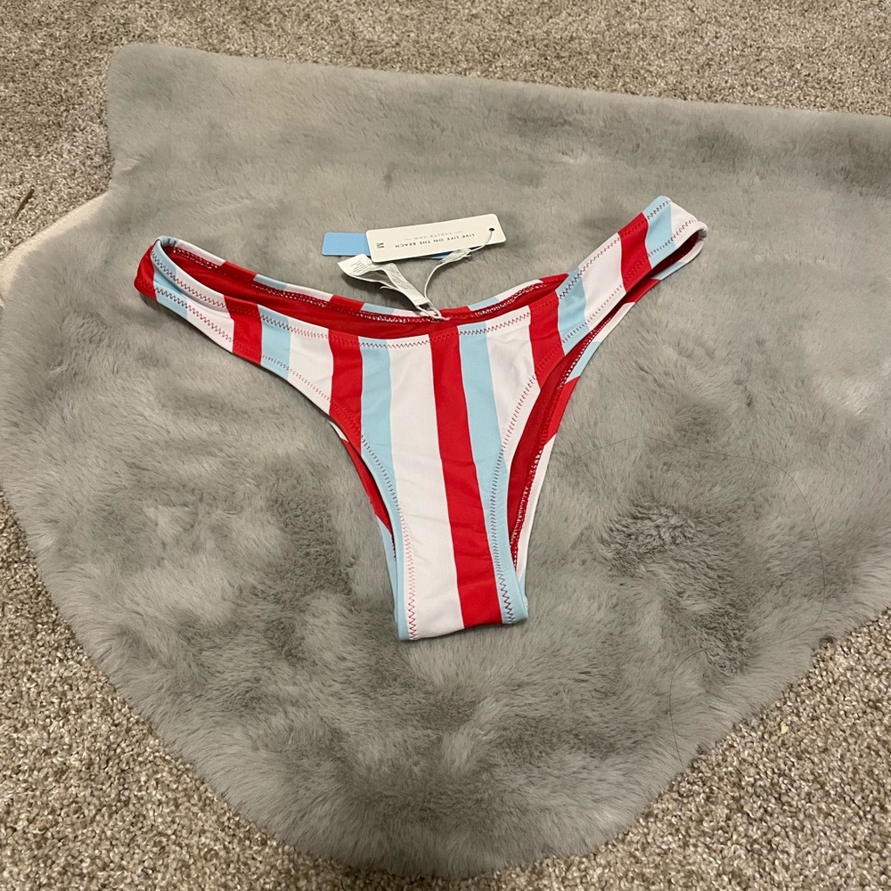 Striped Bikini Bottom by Cupshe